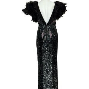 VINTAGE SEQUIN & BEADED GOWN